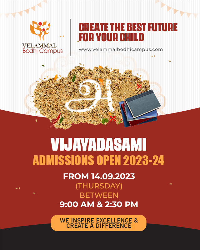 Velammla Bodhi - Vijayadasami Admission 2023-24